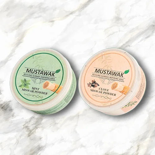 Miswak Clove And Miswak Mint Powder (Pack of 2)