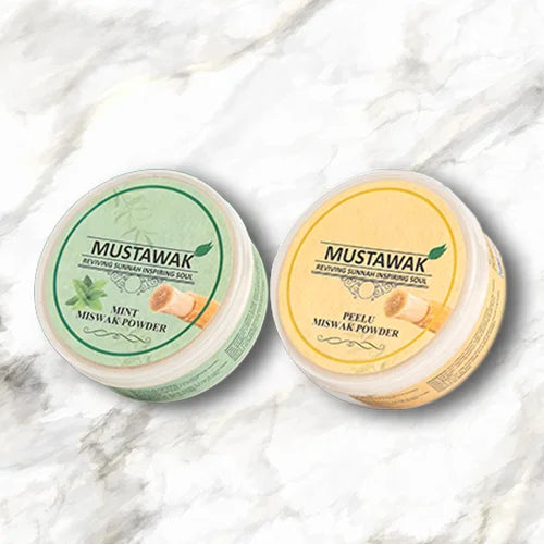 Miswak Powder And Mint Miswak Powder (Pack of 2)